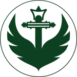 Logo of Flying Anchor Voyages featuring a cross with wings and a crown, set against a circular background.