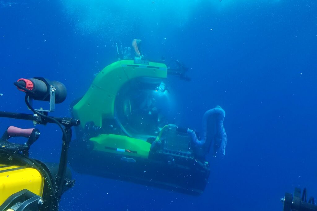 A research submersible underwater